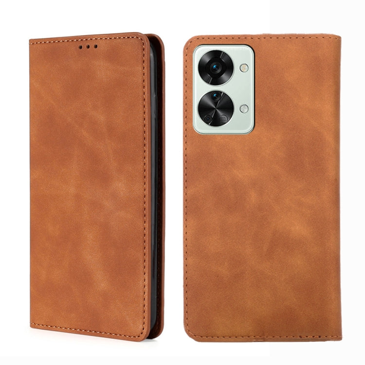 Skin Feel Magnetic Horizontal Flip Leather Phone Case