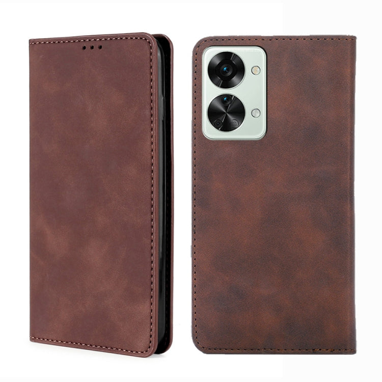 Skin Feel Magnetic Horizontal Flip Leather Phone Case