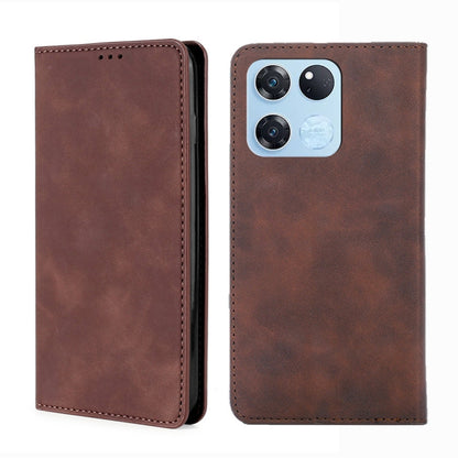 Skin Feel Magnetic Horizontal Flip Leather Phone Case