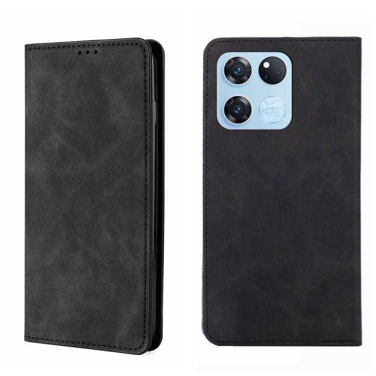 Skin Feel Magnetic Horizontal Flip Leather Phone Case