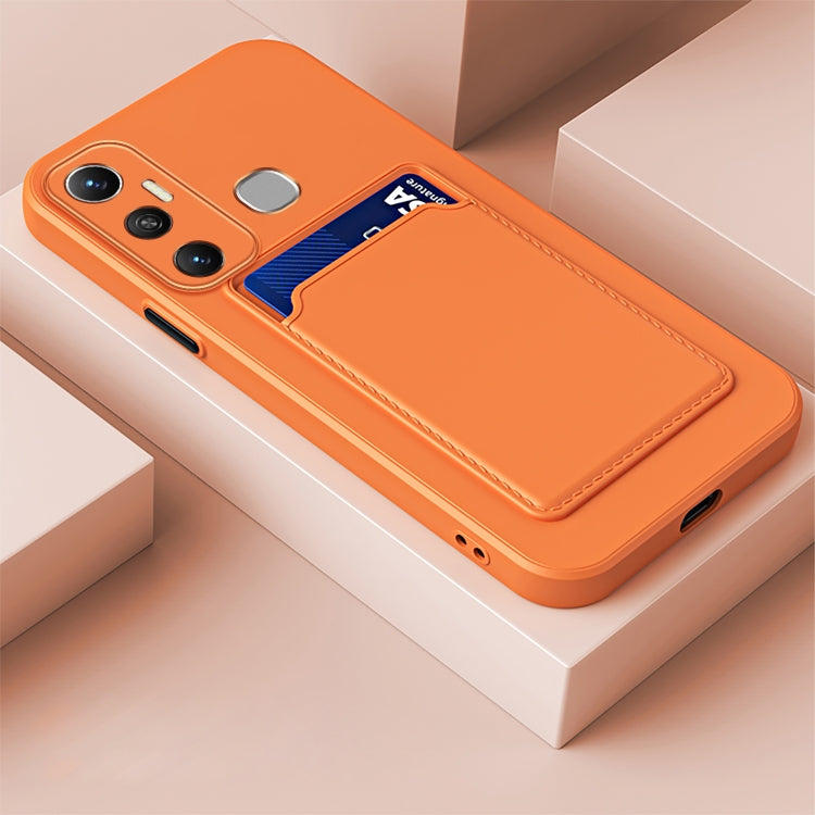 Skin Feel Card Contrast Color Button TPU Phone Case