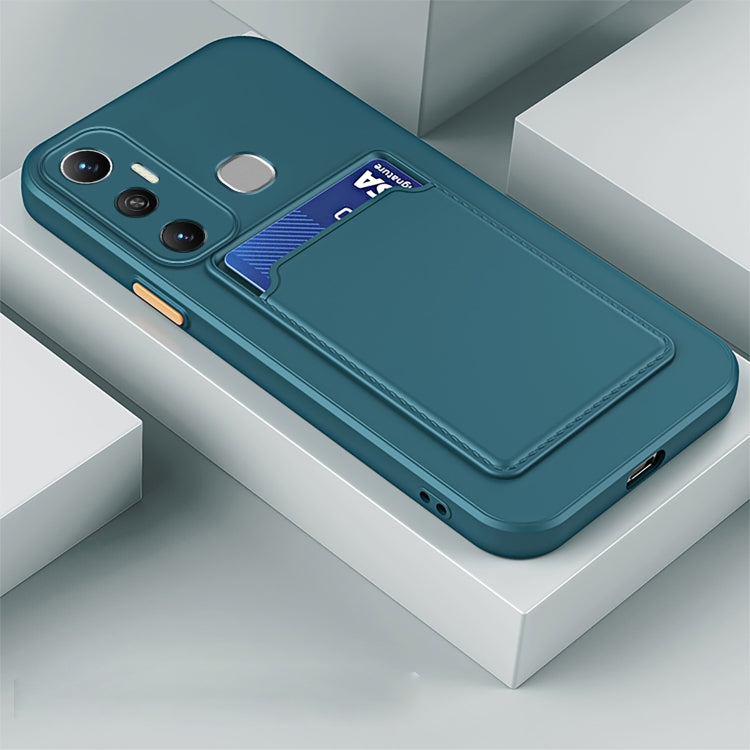 Skin Feel Card Contrast Color Button TPU Phone Case
