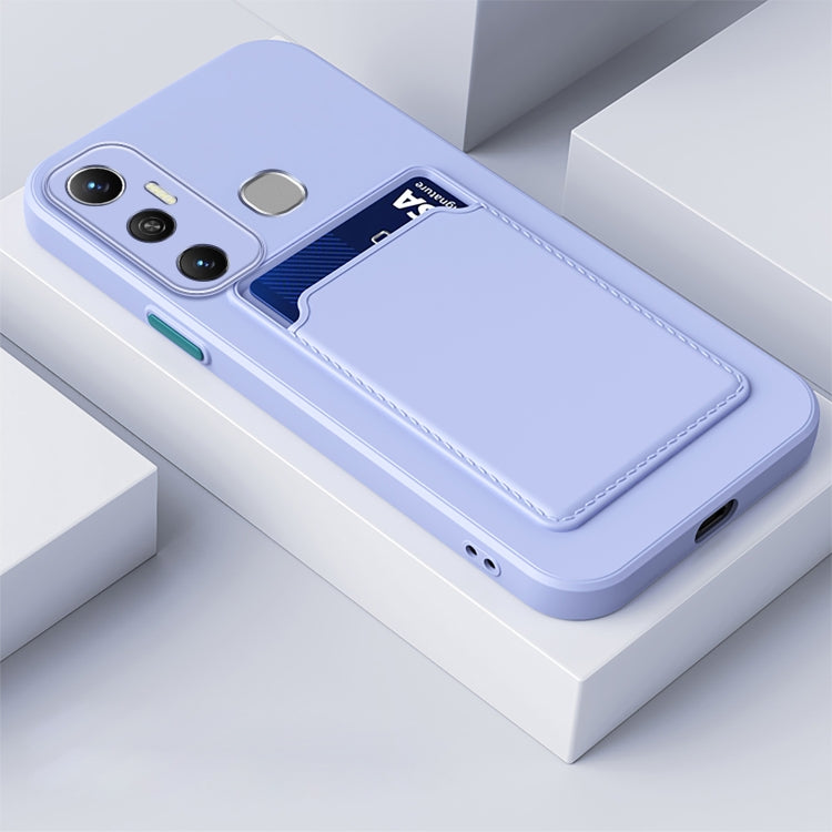 Skin Feel Card Contrast Color Button TPU Phone Case