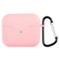 Wireless Earphone Silicone Protective Case with Carabiner, with Carabiner Matcha Green, with Carabiner Wine Red, with Carabiner Yellow, with Carabiner Dark Green, with Carabiner Mustard Green, with Carabiner Sky Blue, with Carabiner Mint Green         ...