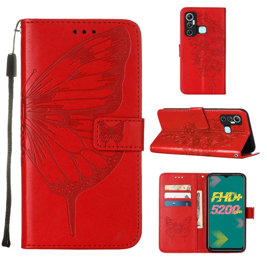 Embossed Butterfly Leather Phone Case