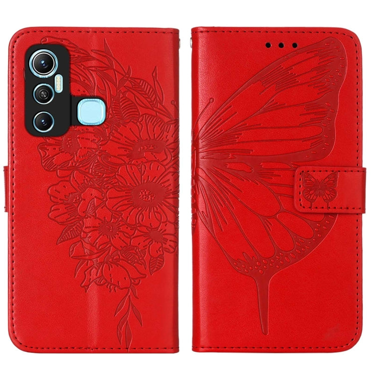 Embossed Butterfly Leather Phone Case