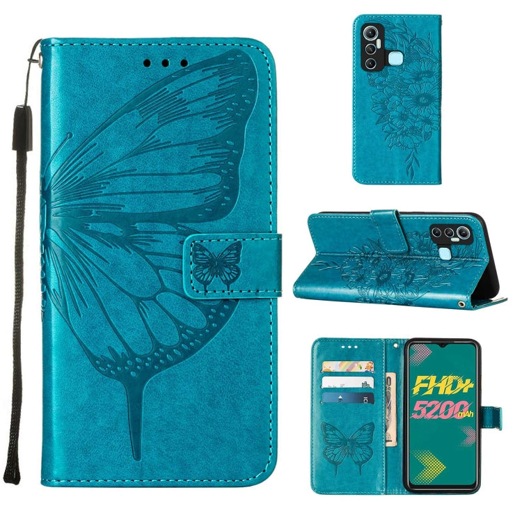 Embossed Butterfly Leather Phone Case