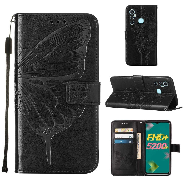 Embossed Butterfly Leather Phone Case