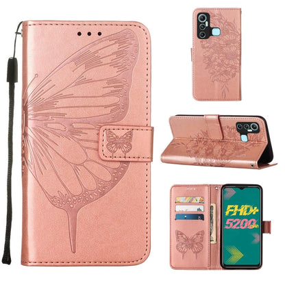 Embossed Butterfly Leather Phone Case