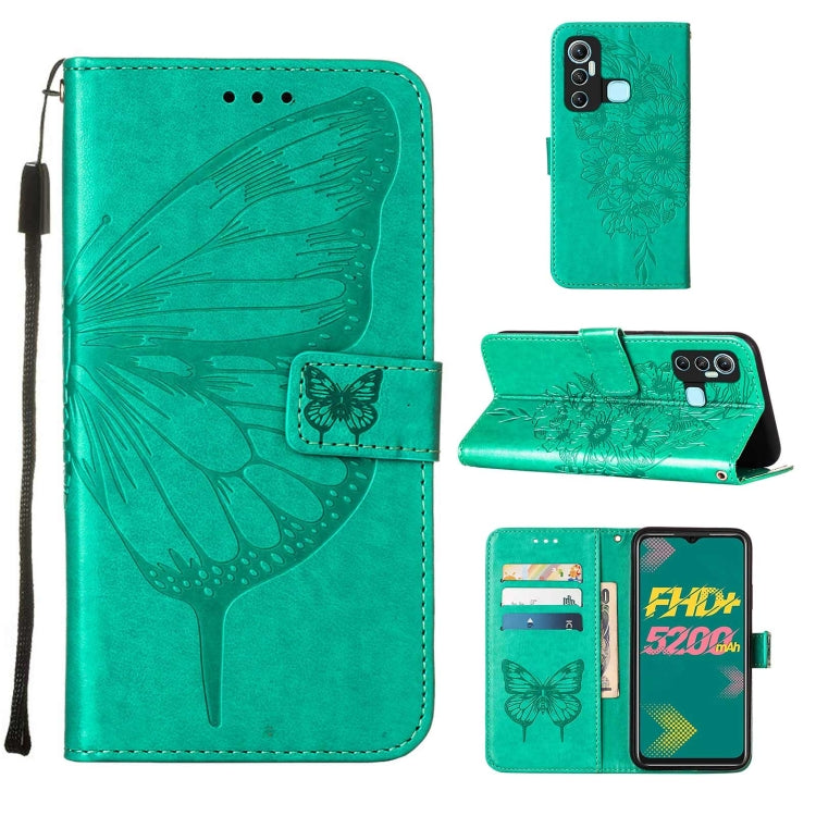 Embossed Butterfly Leather Phone Case