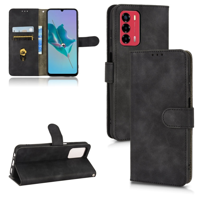 Skin Feel Magnetic Flip Leather Phone Case, For ZTE Blade A72 4G / V40 Vita