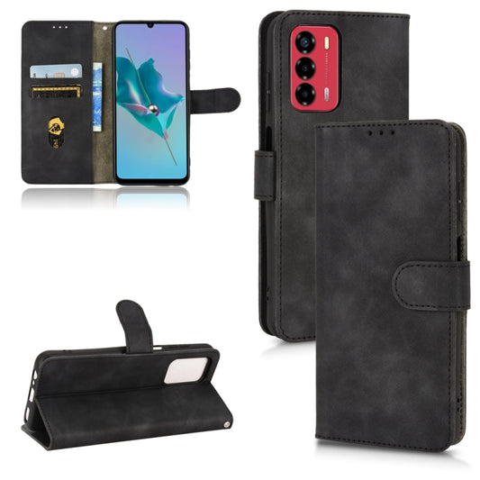 Skin Feel Magnetic Flip Leather Phone Case, For ZTE Blade A72 4G / V40 Vita