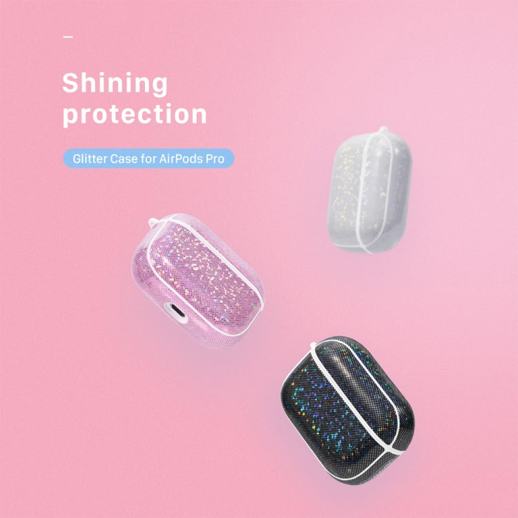 NIILLKIN Anti-fall PU + TPU Shining Protection Glitter Case for AirPods Pro