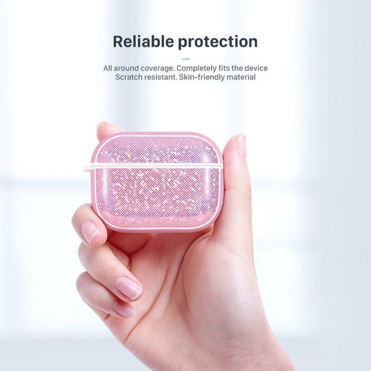 NIILLKIN Anti-fall PU + TPU Shining Protection Glitter Case for AirPods Pro