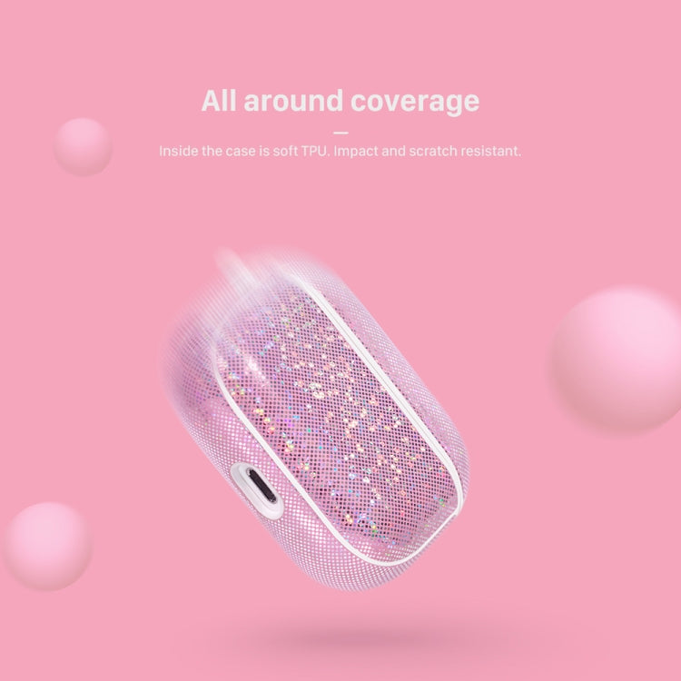 NIILLKIN Anti-fall PU + TPU Shining Protection Glitter Case for AirPods Pro