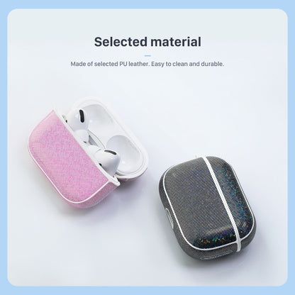 NIILLKIN Anti-fall PU + TPU Shining Protection Glitter Case for AirPods Pro