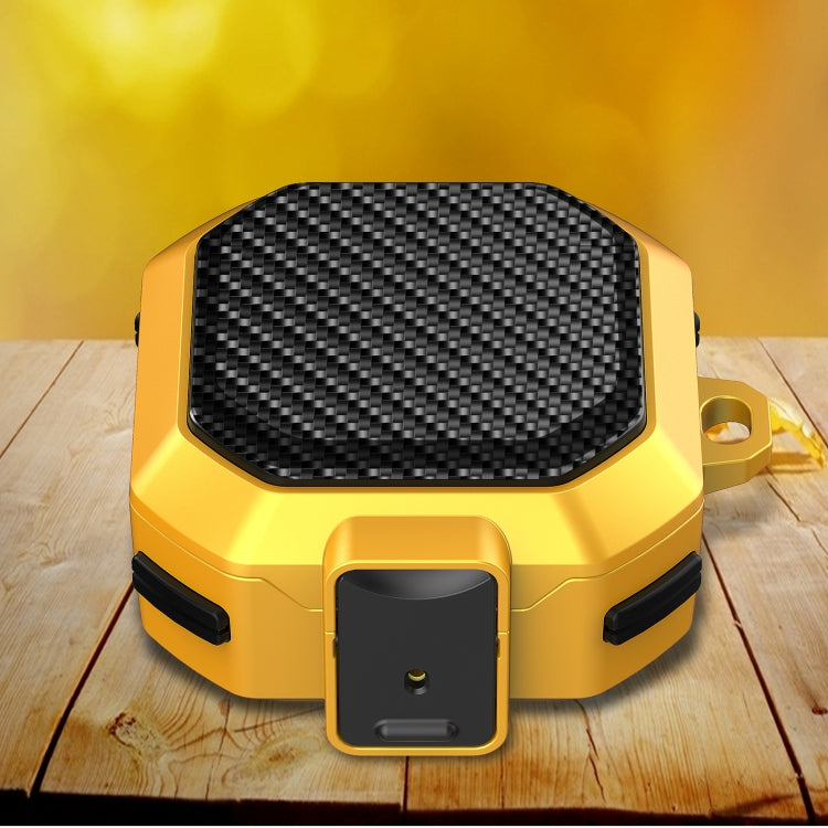 Carbon Fiber Texture Anti-fall Earphones Case with Switch, For Samsung Galaxy Buds Live/Buds Pro/Buds 2/2 Pro