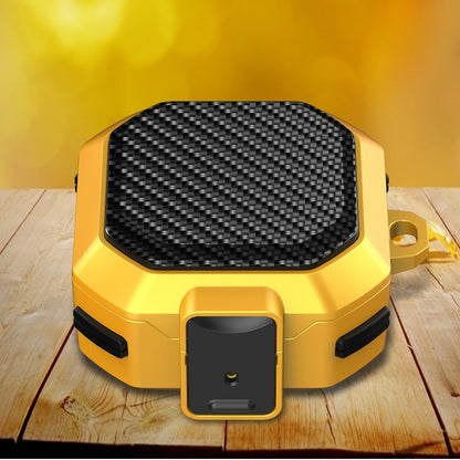 Carbon Fiber Texture Anti-fall Earphones Case with Switch, For Samsung Galaxy Buds Live/Buds Pro/Buds 2/2 Pro