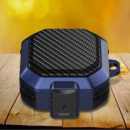 Carbon Fiber Texture Anti-fall Earphones Case with Switch, For Samsung Galaxy Buds Live/Buds Pro/Buds 2/2 Pro