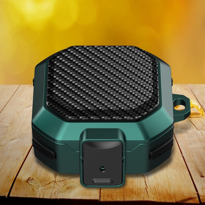 Carbon Fiber Texture Anti-fall Earphones Case with Switch, For Samsung Galaxy Buds Live/Buds Pro/Buds 2/2 Pro