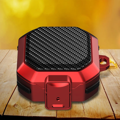 Carbon Fiber Texture Anti-fall Earphones Case with Switch, For Samsung Galaxy Buds Live/Buds Pro/Buds 2/2 Pro