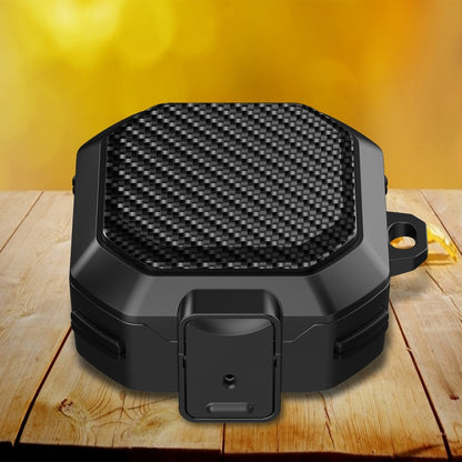 Carbon Fiber Texture Anti-fall Earphones Case with Switch, For Samsung Galaxy Buds Live/Buds Pro/Buds 2/2 Pro