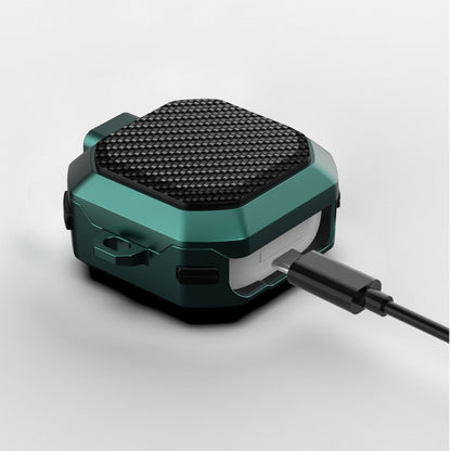 Carbon Fiber Texture Anti-fall Earphones Case with Switch, For Samsung Galaxy Buds Live/Buds Pro/Buds 2/2 Pro