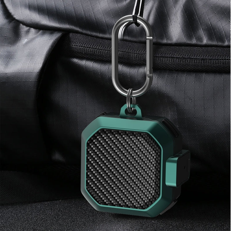 Carbon Fiber Texture Anti-fall Earphones Case with Switch, For Samsung Galaxy Buds Live/Buds Pro/Buds 2/2 Pro