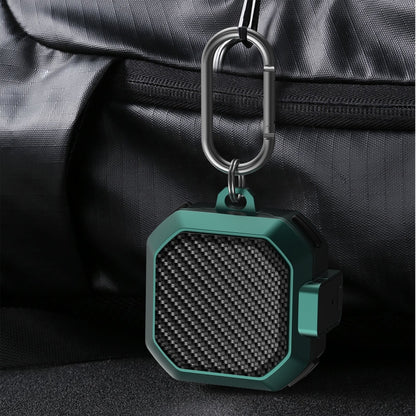 Carbon Fiber Texture Anti-fall Earphones Case with Switch, For Samsung Galaxy Buds Live/Buds Pro/Buds 2/2 Pro