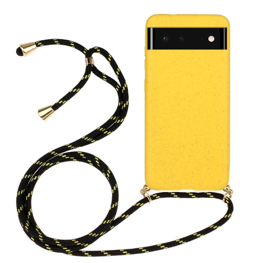 Wheat Straw Material + TPU Protective Case with Lanyard