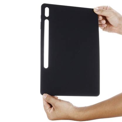 Pure Color Liquid Silicone Shockproof Full Coverage Tablet Case, For Samsung Galaxy Tab S8+/Tab S7+/Tab S7 FE