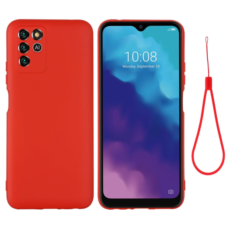 Pure Color Liquid Silicone Shockproof Full Coverage Phone Case, For ZTE V30 Vita