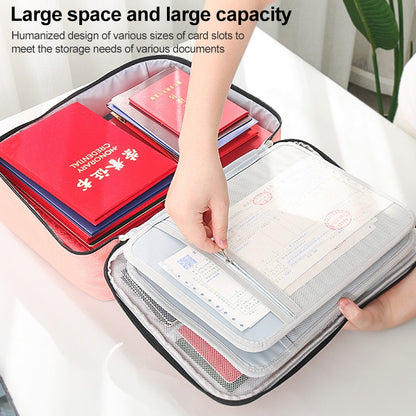 Large Capacity Multi-layers Foldable Fabric Document Storage Bag