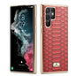 Fierre Shann Python Texture Electroplating PU Phone Case