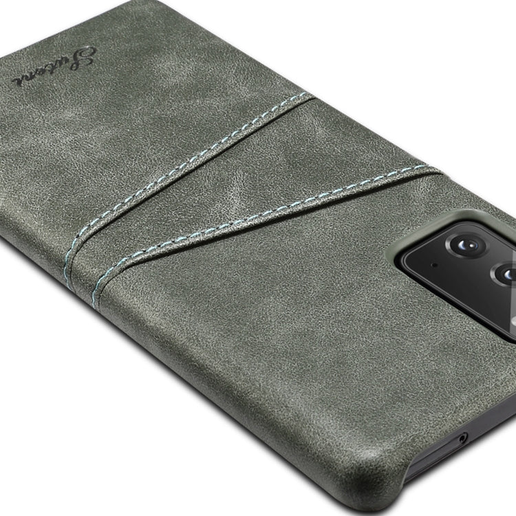 Calf Texture Back Protective Phone Case with Card Slots