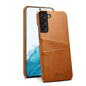 Calf Texture Back Protective Phone Case with Card Slots