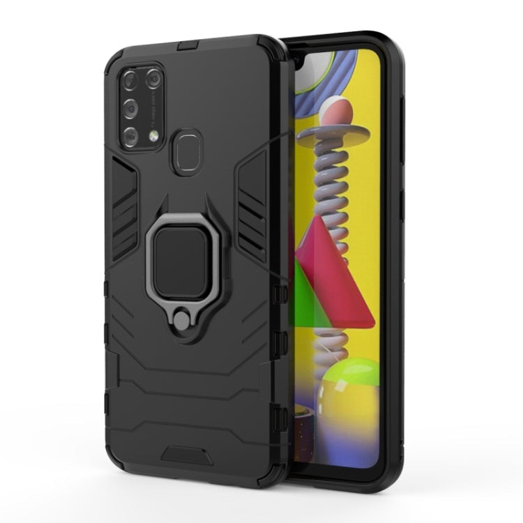 PC + TPU Shockproof Protective Case with Magnetic Ring Holder, For OnePlus 8 Pro, For OnePlus 8, For Galaxy M31