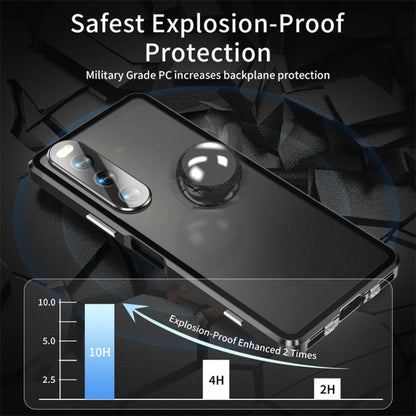 HD Magnetic Metal Tempered Glass Phone Case