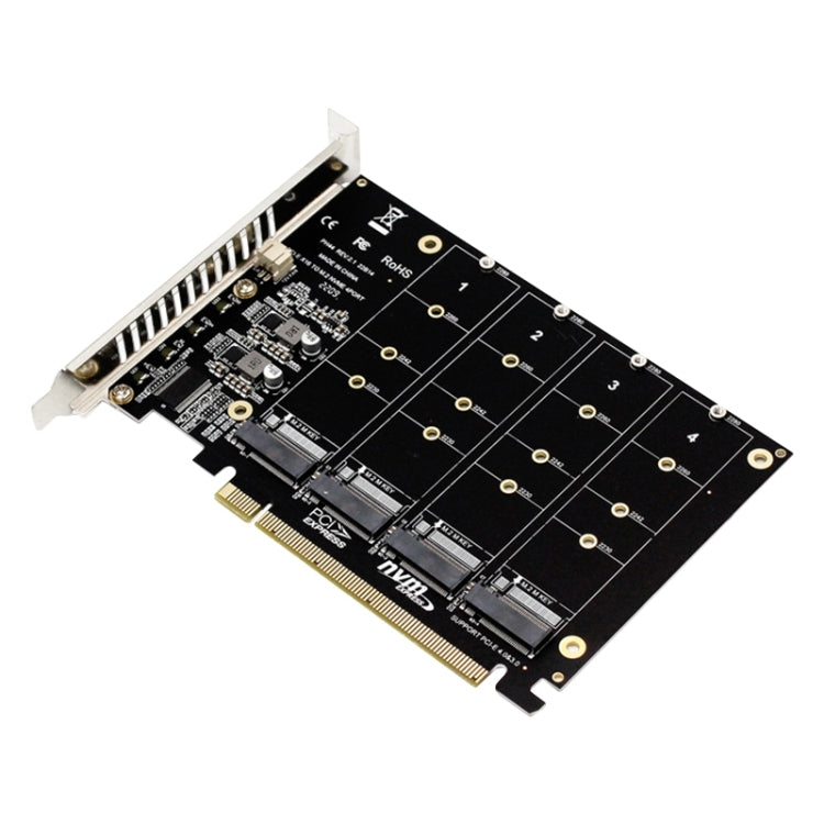 PH44 NVME 4 Disk Array Card PCI-E Signal Split Array Card
