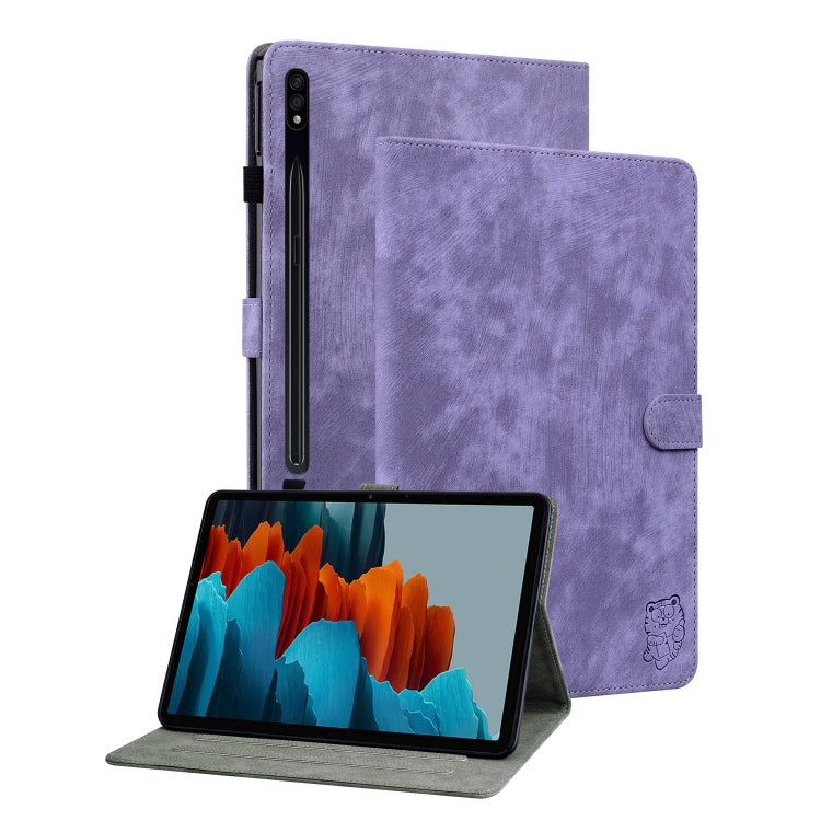 Tiger Pattern Flip Leather Tablet Case, For Samsung Galaxy Tab S9, For Samsung Galaxy Tab А9+, For Samsung Galaxy Tab S9+