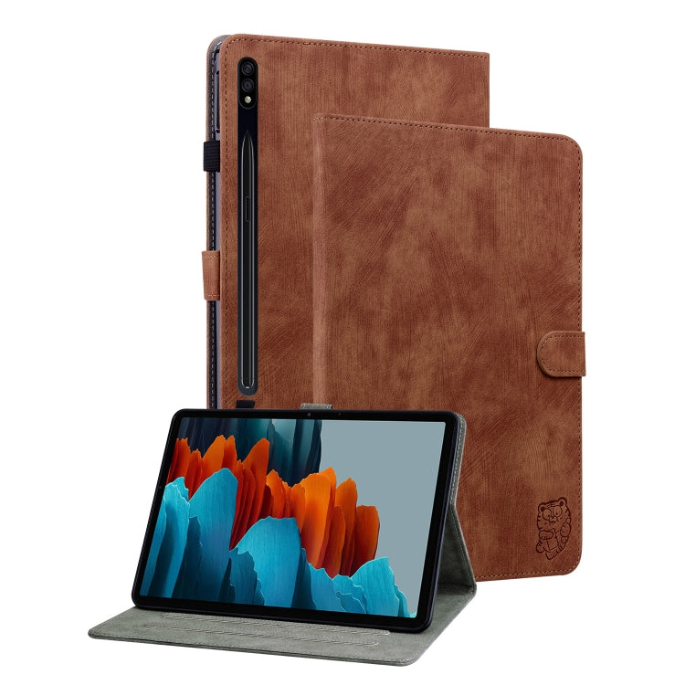 Tiger Pattern Flip Leather Tablet Case, For Samsung Galaxy Tab S9, For Samsung Galaxy Tab А9+, For Samsung Galaxy Tab S9+