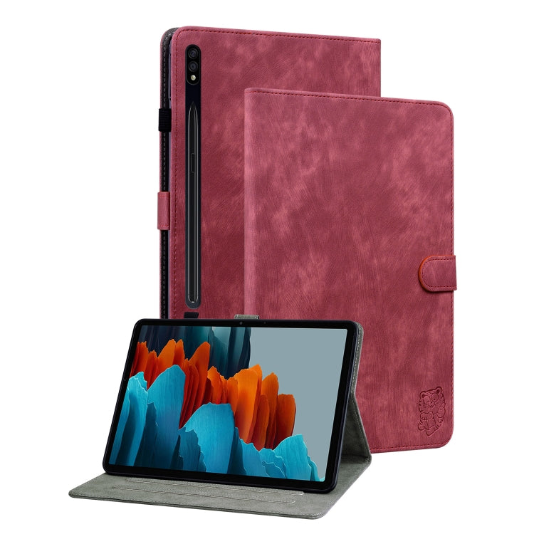 Tiger Pattern Flip Leather Tablet Case, For Samsung Galaxy Tab S9, For Samsung Galaxy Tab А9+, For Samsung Galaxy Tab S9+