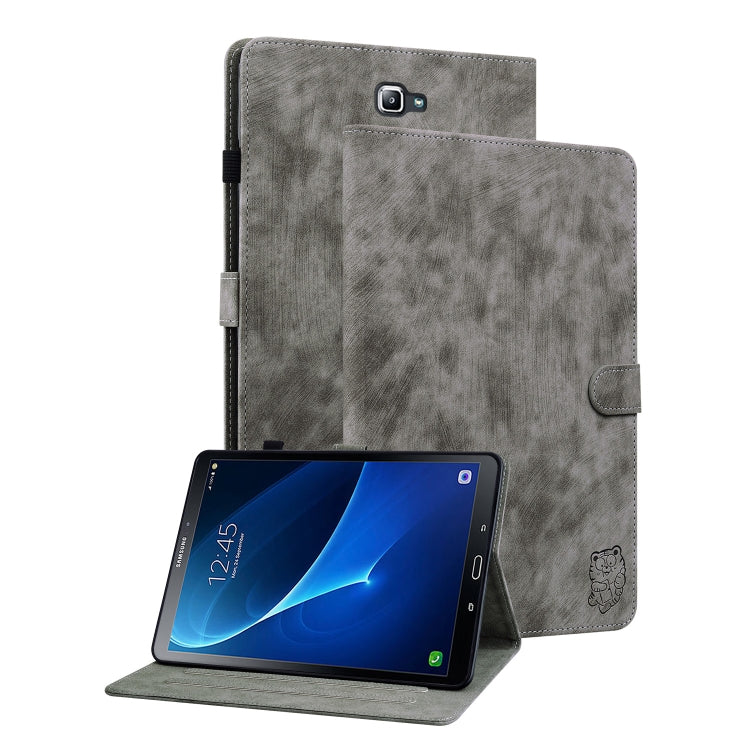 Tiger Pattern Flip Leather Tablet Case