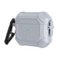 Carbon Brazing Dimension TPU+PC Headphone Protective Cover with Switch Lock & Carabiner, For AirPods 3