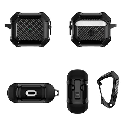 Carbon Brazing Dimension TPU+PC Headphone Protective Cover with Switch Lock & Carabiner