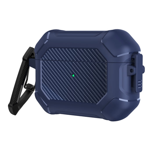 Carbon Brazing Dimension TPU+PC Headphone Protective Cover with Switch Lock & Carabiner, For AirPods Pro