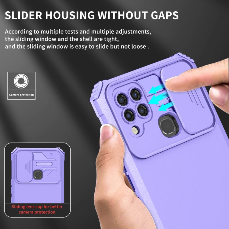 Stereoscopic Holder Sliding Camshield Phone Case, For Infinix Hot 10s, For vivo Y20, For Xiaomi Redmi Note 11/11S Global