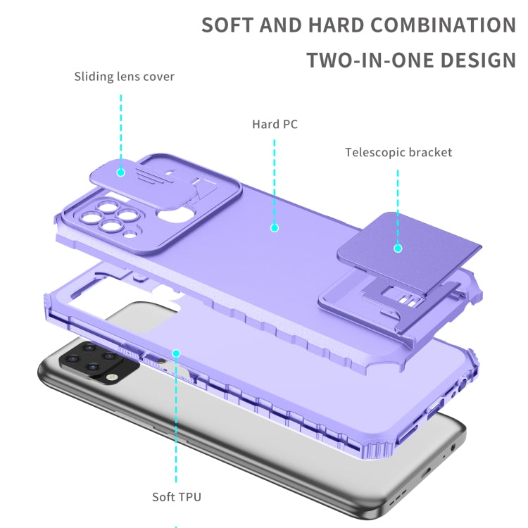Stereoscopic Holder Sliding Camshield Phone Case, For Infinix Hot 10s, For vivo Y20, For Xiaomi Redmi Note 11/11S Global