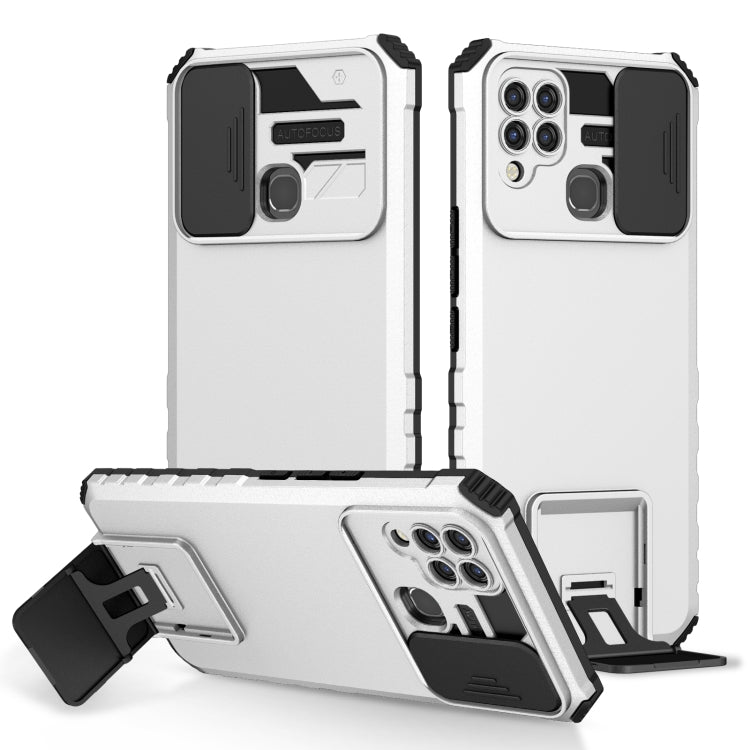 Stereoscopic Holder Sliding Camshield Phone Case, For Infinix Hot 10s, For vivo Y20, For Xiaomi Redmi Note 11/11S Global