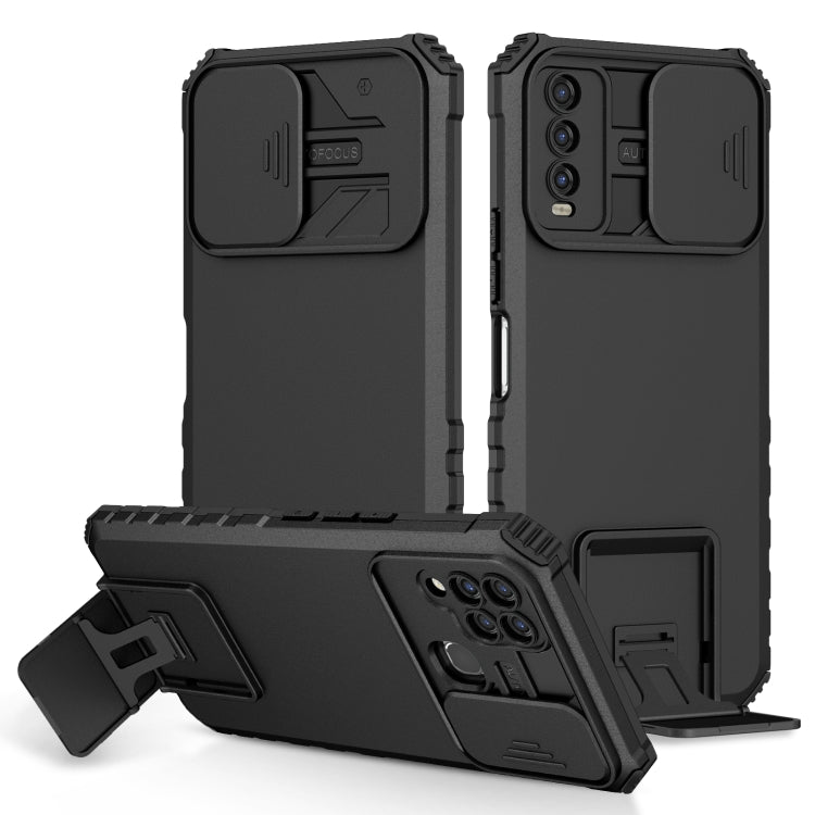 Stereoscopic Holder Sliding Camshield Phone Case, For Infinix Hot 10s, For vivo Y20, For Xiaomi Redmi Note 11/11S Global
